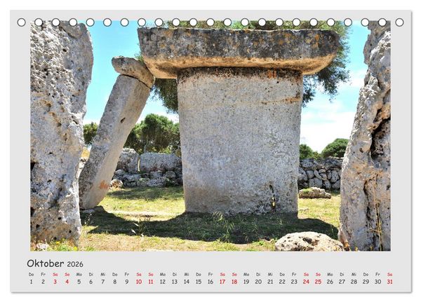 Produktbild: Menorca, die sch&ouml;ne Schwester (Tischkalender 2026 DIN A5 quer), CALVENDO Monatskalender