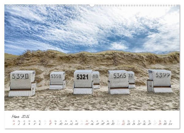 Produktbild: Sylt (Wandkalender 2026 DIN A2 quer), CALVENDO Monatskalender
