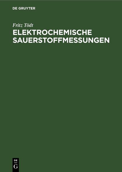 Produktbild: Elektrochemische Sauerstoffmessungen