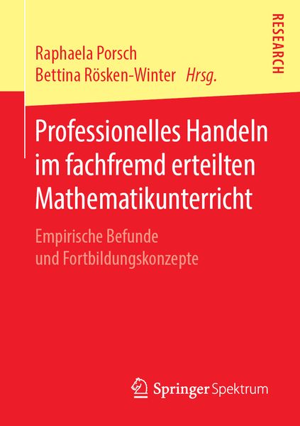 Produktbild: Professionelles Handeln im fachfremd erteilten Mathematikunterricht