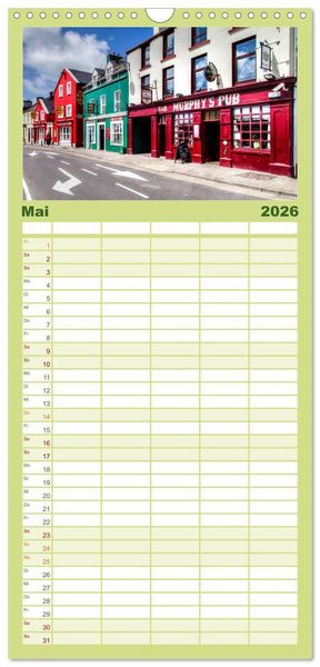 Produktbild: Familienplaner 2026 - Irlands Westk&uuml;ste mit 5 Spalten (Wandkalender, 21 x 45 cm) CALVENDO