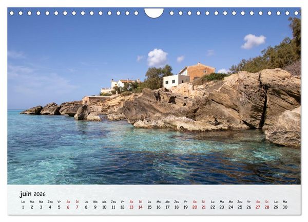 Produktbild: Majorque - Une &icirc;le &agrave; couper le souffle en M&eacute;diterran&eacute;e (Calendrier mural 2026 DIN A4 vertical), CALVENDO calendrier mensuel