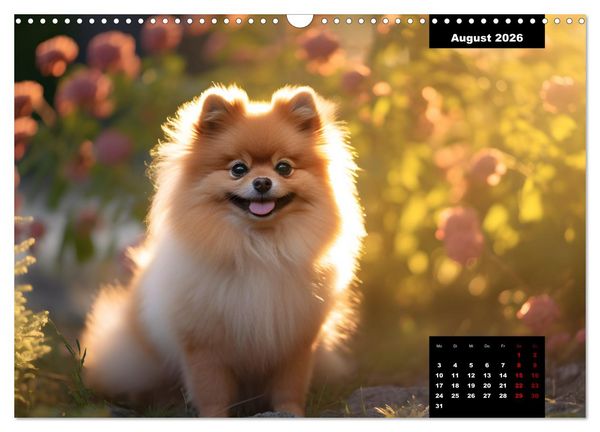 Produktbild: Zwergspitze - kleine Hunde, gro&szlig;e Pers&ouml;nlichkeiten (Wandkalender 2026 DIN A3 quer), CALVENDO Monatskalender