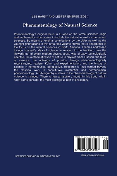 Produktbild: Phenomenology of Natural Science