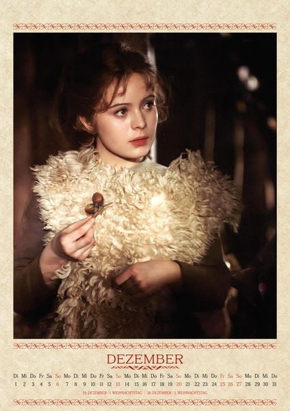 Produktbild: Drei Haseln&uuml;sse f&uuml;r Aschenbr&ouml;del - Kalender 2026 inkl. DVD (Wandkalender / Fotokalender) (Filmjuwelen / DEFA-M&auml;rchen)