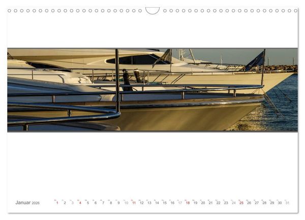 Produktbild: Emotionale Momente: Yachten - eleganter Luxus auf den Weltmeeren (Wandkalender 2026 DIN A3 quer), CALVENDO Monatskalender