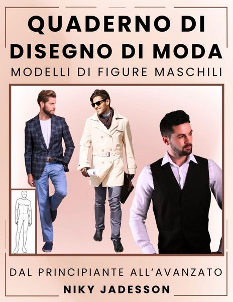 Produktbild: Quaderno di Disegno di Moda Modelli di Figure Maschili