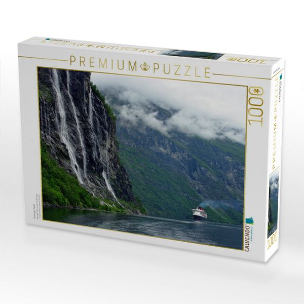 Produktbild: CALVENDO Puzzle Geiranger Fjord | 1000 Teile Lege-Gr&ouml;&szlig;e 64x48cm Foto-Puzzle f&uuml;r gl&uuml;ckliche Stunden