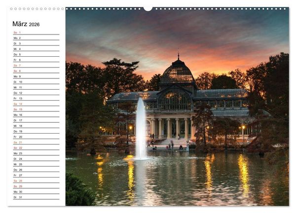 Produktbild: Metropole Madrid (Wandkalender 2026 DIN A2 quer), CALVENDO Monatskalender