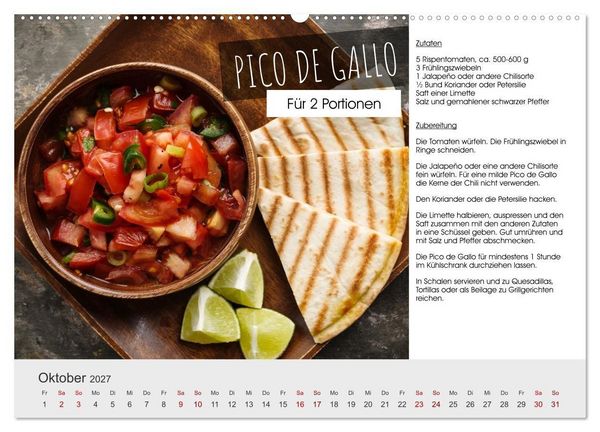 Produktbild: Vegetarisch - leicht und lecker (Wandkalender 2027 DIN A2 quer), CALVENDO Monatskalender