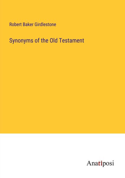 Produktbild: Synonyms of the Old Testament