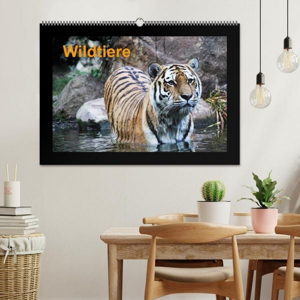 Produktbild: Wildtiere (Wandkalender 2026 DIN A2 quer), CALVENDO Monatskalender
