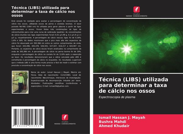 Produktbild: T&eacute;cnica (LIBS) utilizada para determinar a taxa de c&aacute;lcio nos ossos
