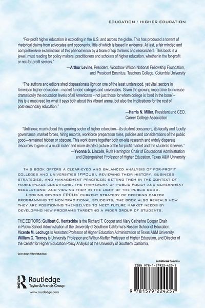 Produktbild: For-Profit Colleges and Universities