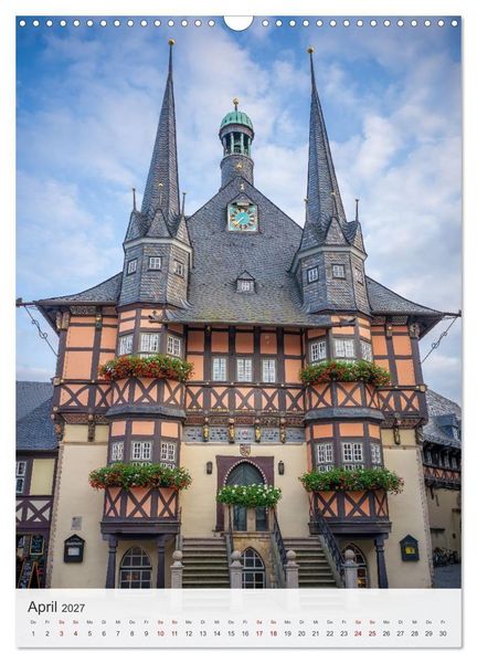Produktbild: Wernigerode - Mittelalterliches Flair am Rande des Harzes (Wandkalender 2027 DIN A3 hoch), CALVENDO Monatskalender