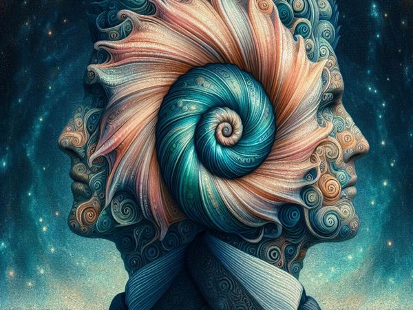 Produktbild: CALVENDO Puzzle Sternzeichen Zwillinge im Muschelgeist | 1000 Teile Lege-Gr&ouml;&szlig;e 64x48cm Foto-Puzzle f&uuml;r gl&uuml;ckliche Stunden