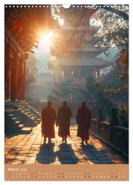 Produktbild: Zen in Orange (Wall Calendar 2026 DIN A3 portrait), CALVENDO 12 Month Wall Calendar
