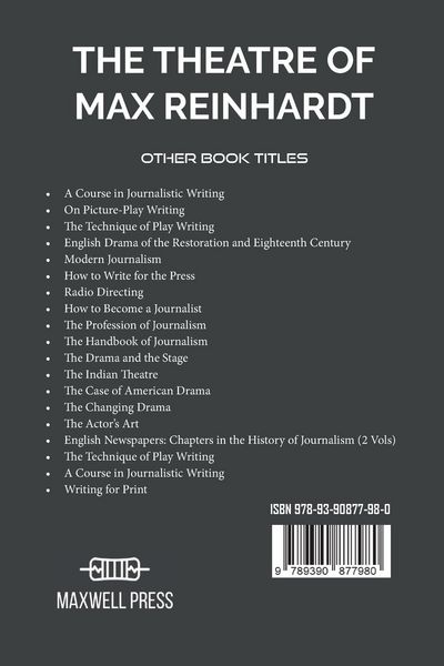 Produktbild: The Theatre Of Max Reinhardt