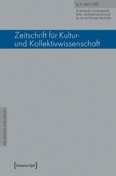 Produktbild: Zeitschrift f&uuml;r Kultur- und Kollektivwissenschaft