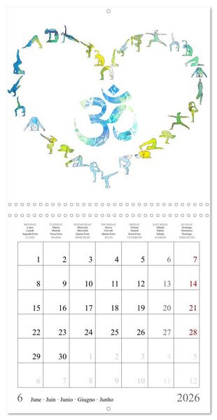 Produktbild: Your personalised yoga planner (Wall Calendar 2026 12 &times; 12 Inch) CALVENDO 12 Month Wall Calendar