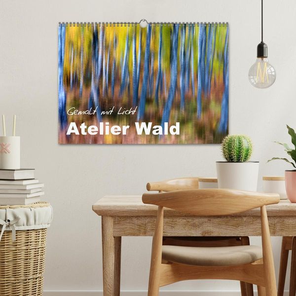 Produktbild: Atelier Wald - gemalt mit Licht (Wandkalender 2026 DIN A3 quer), CALVENDO Monatskalender