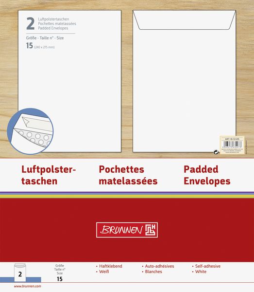 Produktbild: Brunnen Luftpolstertasche Gr15 2St