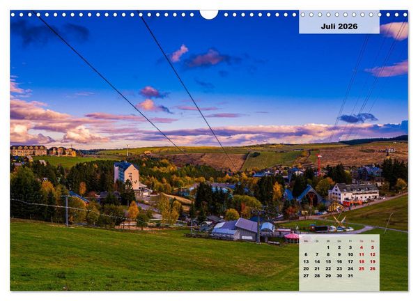 Produktbild: Oberwiesenthal und der Fichtelberg im Erzgebirge (Wandkalender 2026 DIN A3 quer), CALVENDO Monatskalender