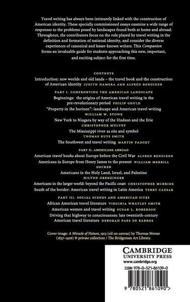 Produktbild: The Cambridge Companion to American Travel Writing