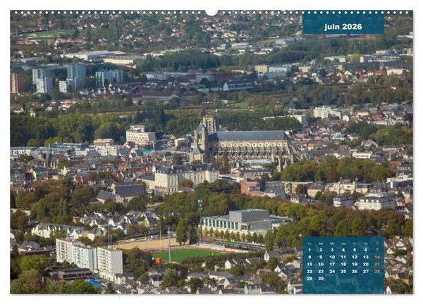Produktbild: Le Berry secret, le Cher vu du ciel (Calendrier mural 2026 DIN A2 vertical), CALVENDO calendrier mensuel