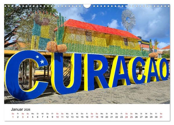 Produktbild: Willemstad - Die bunte Seite von Cura&ccedil;ao (Wandkalender 2026 DIN A3 quer), CALVENDO Monatskalender