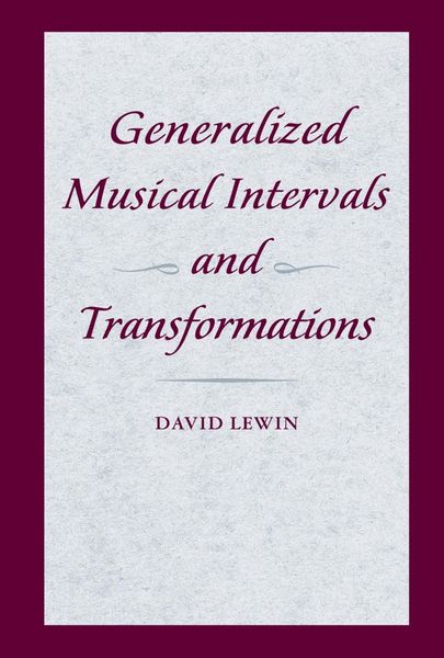 Produktbild: Generalized Musical Intervals and Transformations