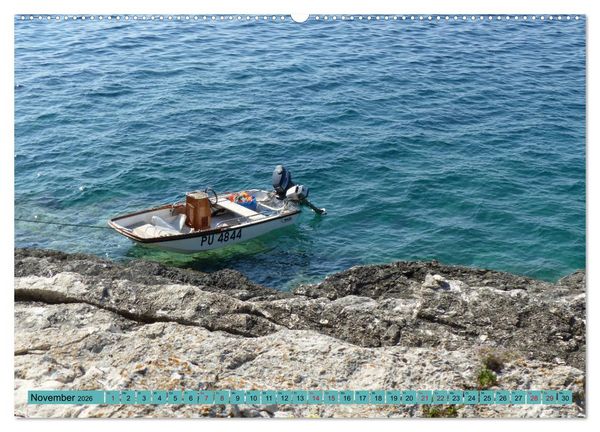Produktbild: Istrien und Insel Krk - Impressionen eines kroatischen Sommers (Wandkalender 2026 DIN A2 quer), CALVENDO Monatskalender