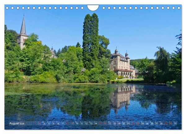 Produktbild: Burgen, Schl&ouml;sser, Herrenh&auml;user im Bergischen Land (Wandkalender 2026 DIN A4 quer), CALVENDO Monatskalender