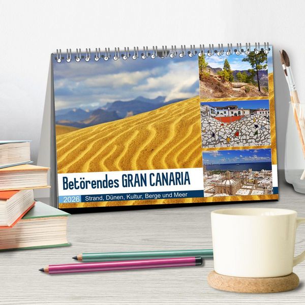 Produktbild: Bet&ouml;rendes Gran Canaria (Tischkalender 2026 DIN A5 quer), CALVENDO Monatskalender