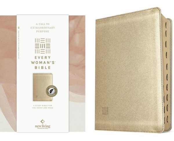 Produktbild: NLT Every Woman's Bible, Filament Enabled (Leatherlike, Soft Gold, Indexed, Red Letter)