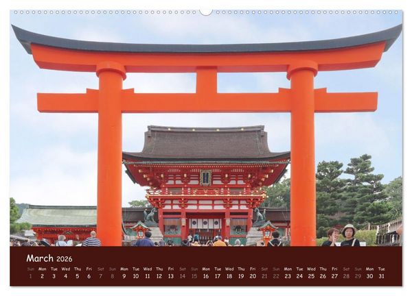 Produktbild: Japan - modern and traditional (High Quality Premium Wall Calendar 2026 DIN A2 landscape),CALVENDO 12 Month Wall Calendar