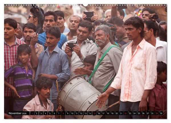 Produktbild: Rajasthan, Indien - Pushkar Mela (hochwertiger Premium Wandkalender 2026 DIN A2 quer), Kunstdruck in Hochglanz