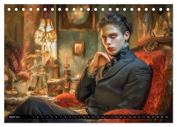 Produktbild: Vampire - Blutdurstige Nachtgestalten (Tischkalender 2027 DIN A5 quer), CALVENDO Monatskalender