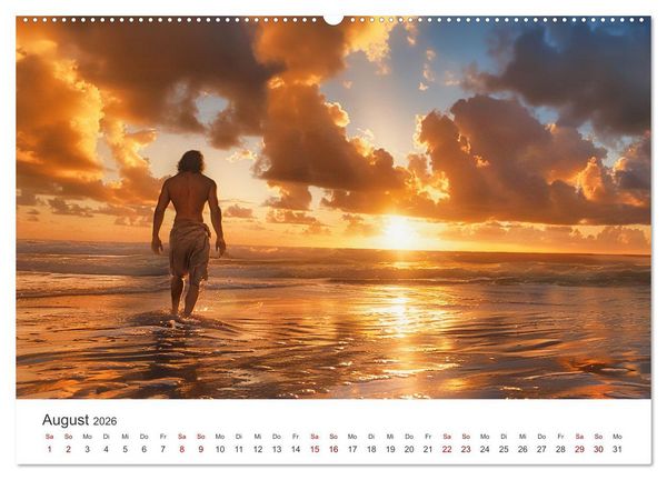Produktbild: Gestrandet - Ein Jahr auf Robinsons Insel (hochwertiger Premium Wandkalender 2026 DIN A2 quer), Kunstdruck in Hochglanz