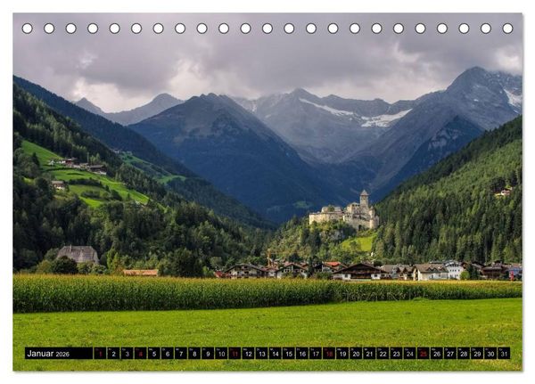Produktbild: Pustertal - Das gr&uuml;ne Tal S&uuml;dtirols (Tischkalender 2026 DIN A5 quer), CALVENDO Monatskalender