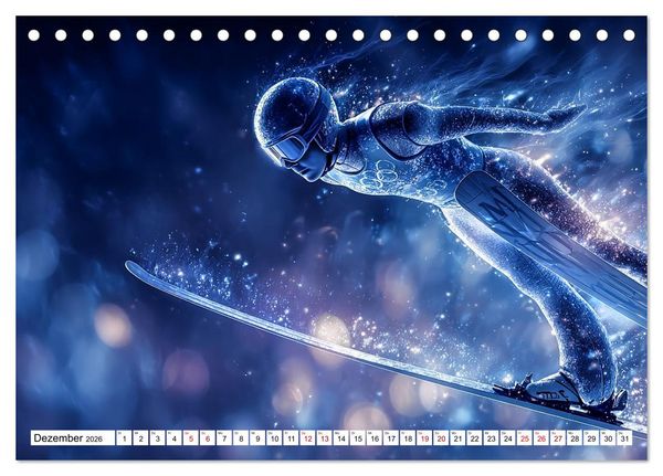Produktbild: Olympische Sportarten (Tischkalender 2026 DIN A5 quer), CALVENDO Monatskalender