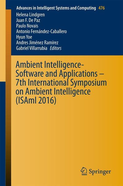 Produktbild: Ambient Intelligence- Software and Applications - 7th International Symposium on Ambient Intelligence (ISAmI 2016)