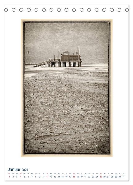 Produktbild: Nordseebrise - Bezauberndes Nordfriesland (Tischkalender 2026 DIN A5 hoch), CALVENDO Monatskalender