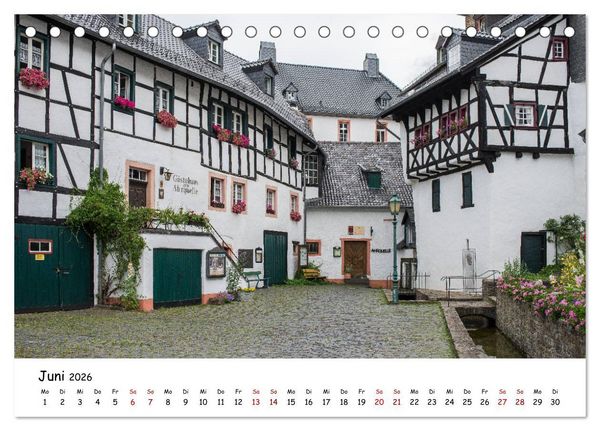 Produktbild: Die Eifel - Orte und Landschaften (Tischkalender 2026 DIN A5 quer), CALVENDO Monatskalender