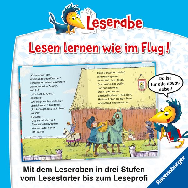 Produktbild: Leserabe 2. Lesestufe - Ritter Rafi und das Feuer des Drachen
