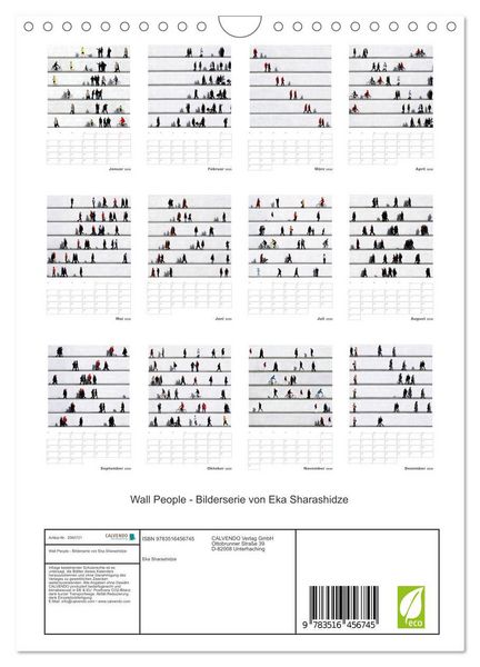 Produktbild: Wall People - Bilderserie von Eka Sharashidze (Wandkalender 2026 DIN A4 hoch), CALVENDO Monatskalender