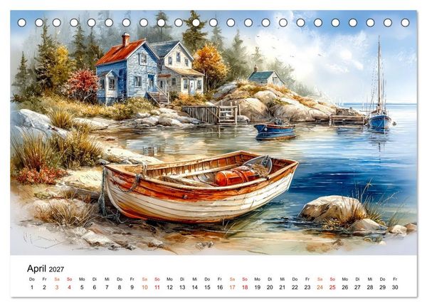 Produktbild: Kanada - Weite, Wasser, Wunder (Tischkalender 2027 DIN A5 quer), CALVENDO Monatskalender