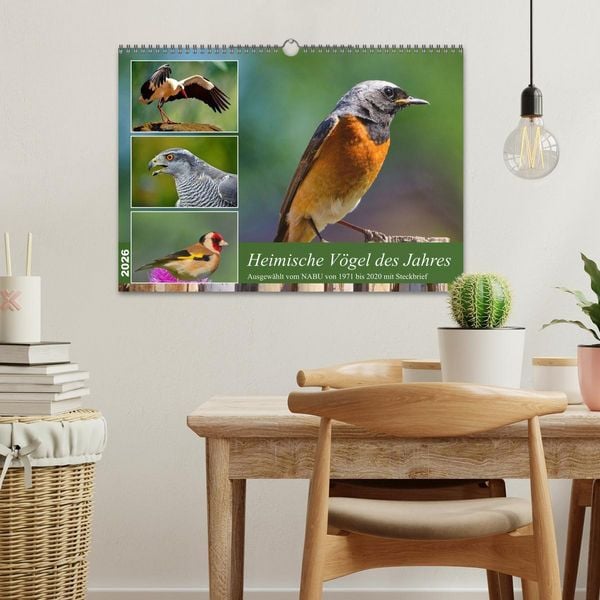Produktbild: Heimische V&ouml;gel des Jahres (Wandkalender 2026 DIN A3 quer), CALVENDO Monatskalender