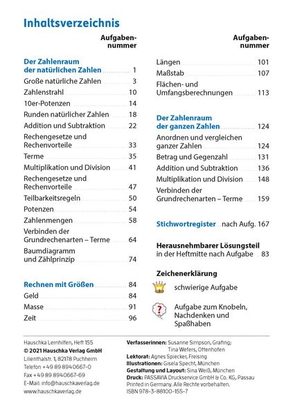 Produktbild: Rechnen und Textaufgaben - Gymnasium 5. Klasse, A5-Heft