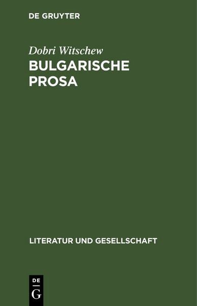 Produktbild: Bulgarische Prosa